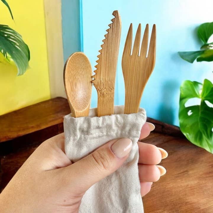 Bamboo Switch - Wholesale Assorted cutlery set - Bamboo Kids Individual Cutlery | Stocking Stuffer1