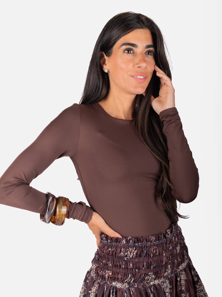 Marina Top (Dark Brown) for wholesale by Yakira Bella