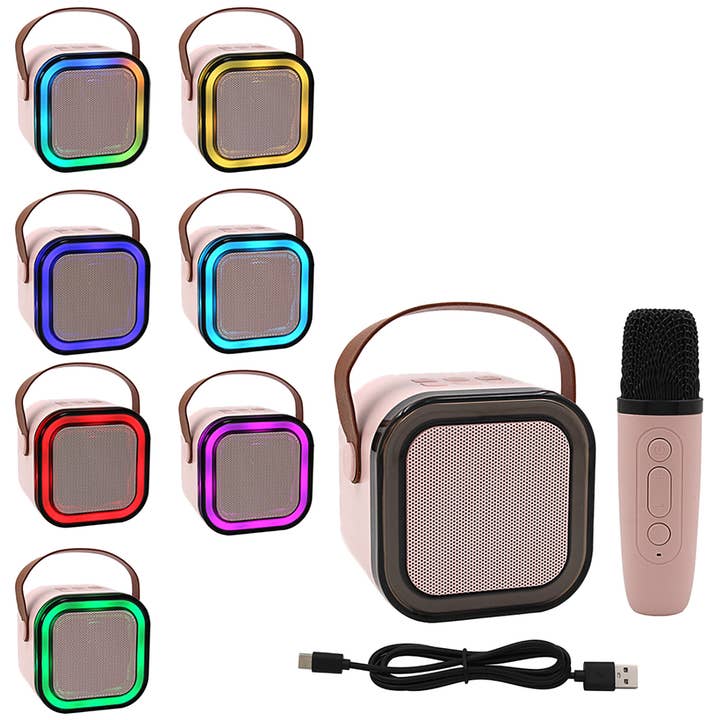 Machine de karaoké avec 2 micros rose pour la vente par Joe Davies