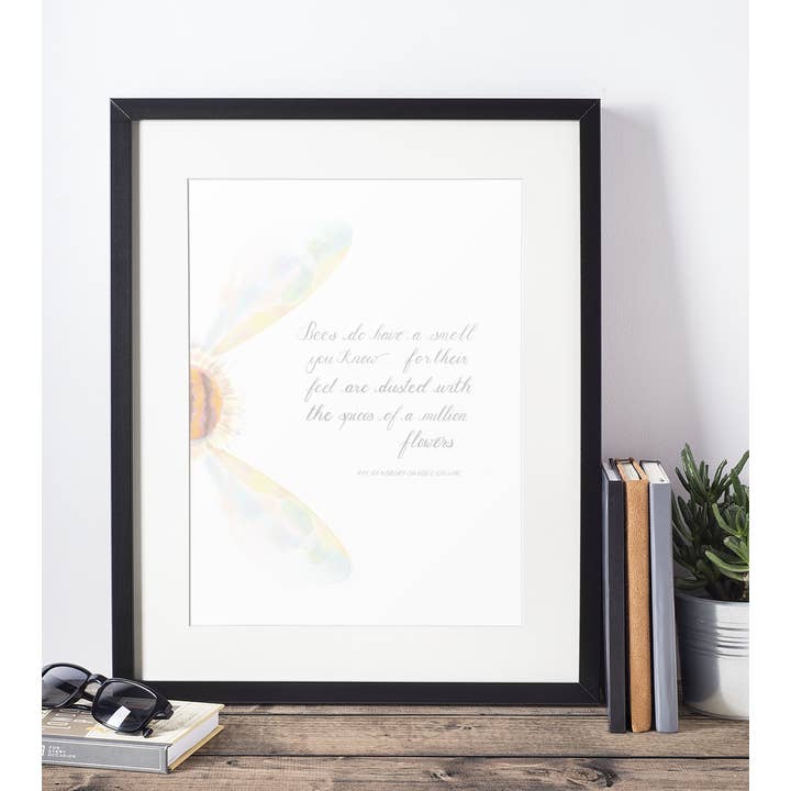 A4 Print: 'Bees Do Have A Smell' for wholesale by Paperleaf Studios