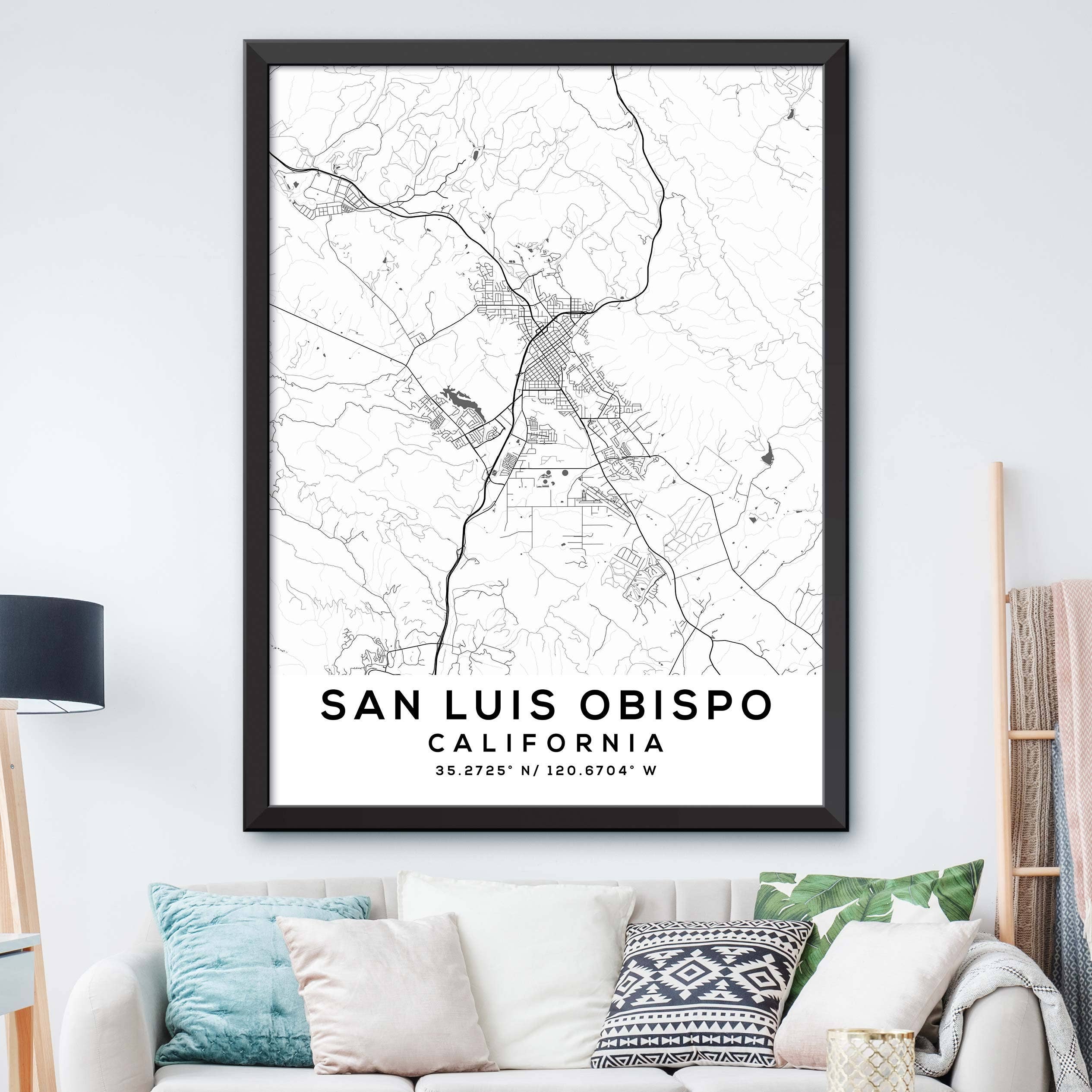 Dormfuly – wholesale Map – San-Luis-Obispo,California Map Print8