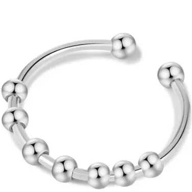 FIERCE ONE - Wholesale Band/Stacked Ring - Anxiety Ring - fully adjustable2