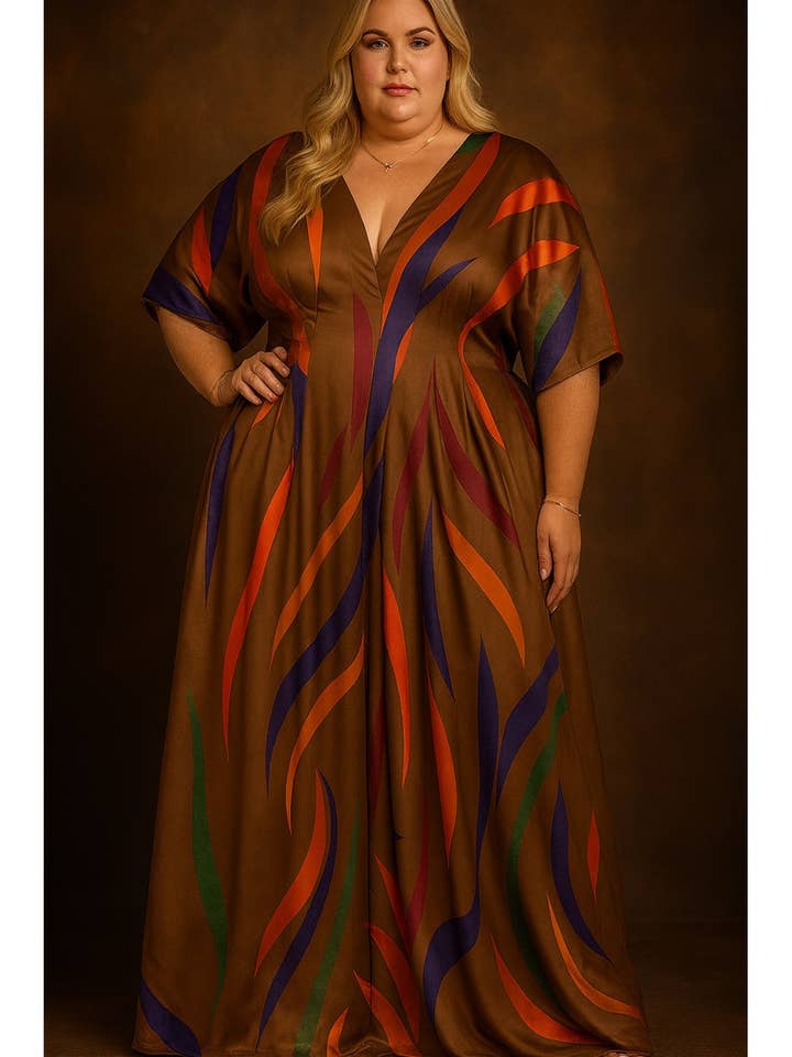 JUMPSUIT MET PLOOIEN IN GROTE MATEN voor wholesale door Mulla