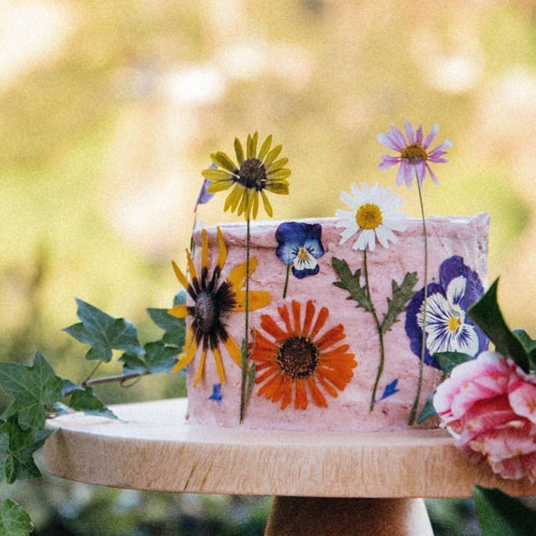 Eat Your Flowers – wholesale Tårta/Cupcake Topper – Ätbara pressade blommor för dekoration4