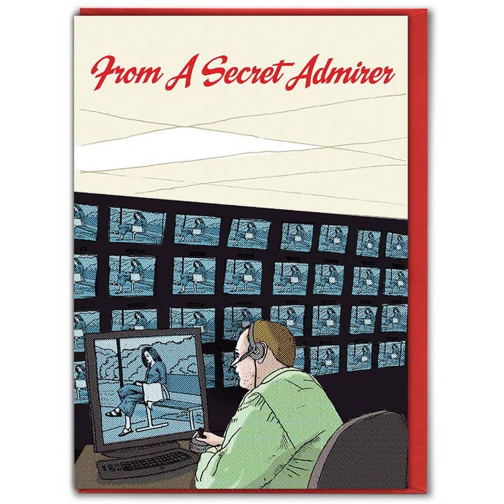 Brainbox Candy – wholesale Valentine's Day card – Sale Funny Valentines Card - CCTV Admirer By Modern Toss