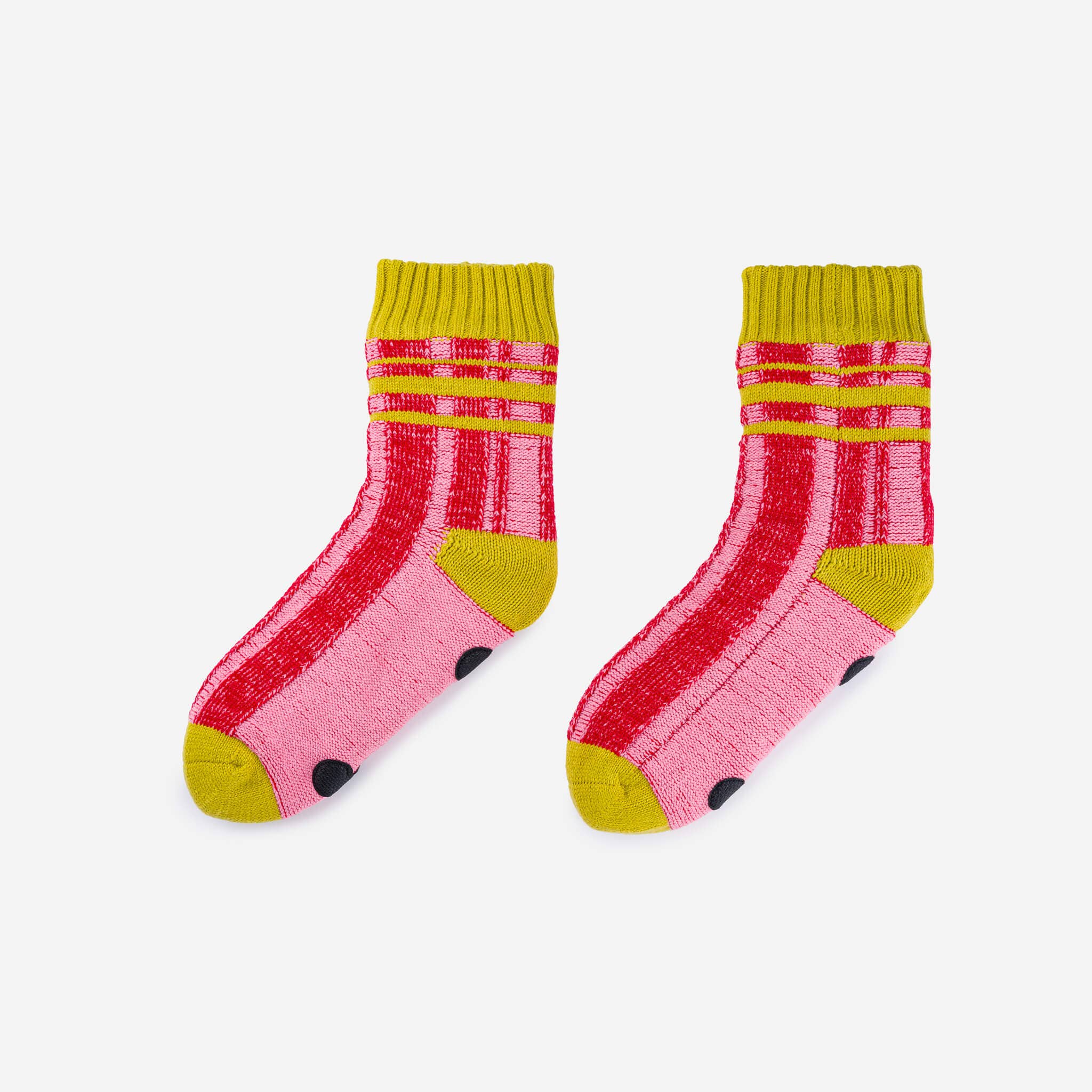 VERLOOP | knits - Wholesale Socks - Unisex - Plaid Stripe House Socks1
