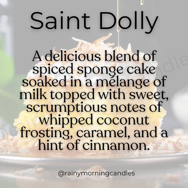 Rainy Morning Candles - Wholesale Wax Melt - Saint Dolly | Coconut Cake Snap Bar Wax Melts4