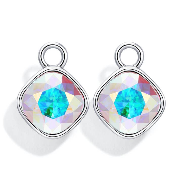 Kussen Oorbellen Bedels Swarovski Kristal Aurora Borealis voor wholesale door My Jewellery Story