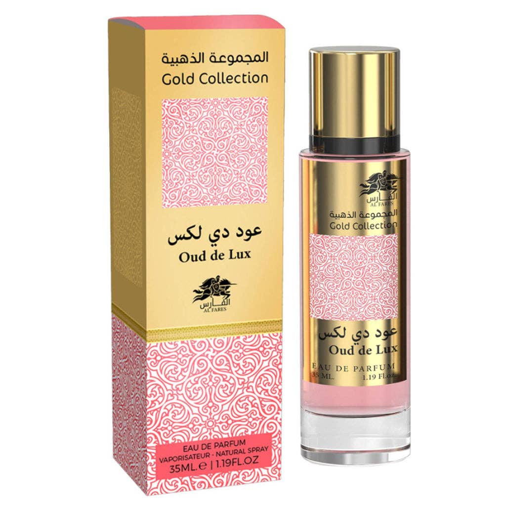 FRAGRANCE WHOLESALE LTD - Wholesale Perfume/Eau de Toilette - AL FARES Gold Collection Oud De lux  Eau De Parfum Higly Concentrated 35ML X 6 PACK0