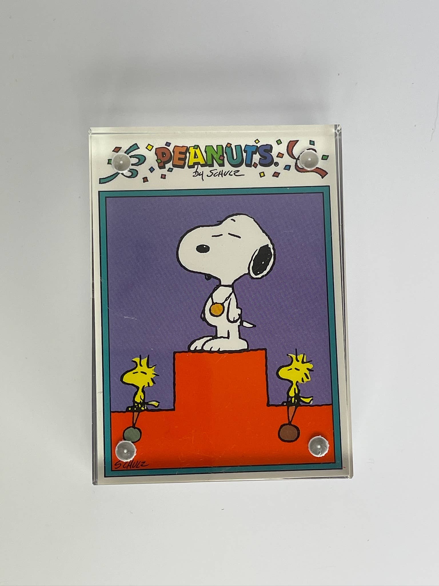 The Mustache Cat Made - Vente Affiche d'art - Cartes à échanger encadrées vintage Snoopy + Peanuts4