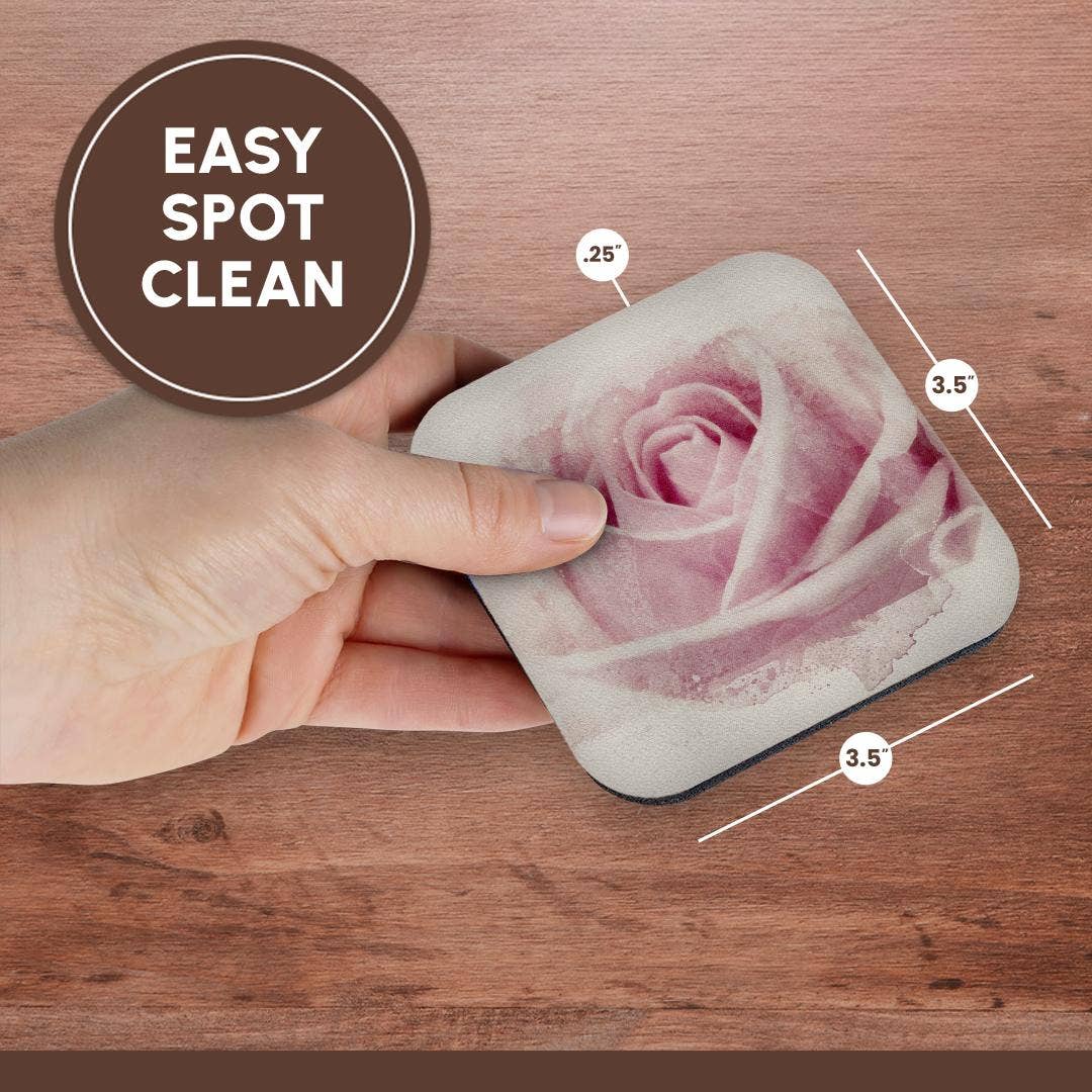 3dRose - Wholesale Coasters - 3dRose, Image Of Watercolor Pink Rose Art, Coaster13