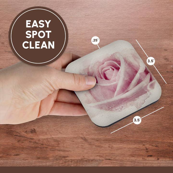 3dRose - Wholesale Coasters - 3dRose, Image Of Watercolor Pink Rose Art, Coaster13