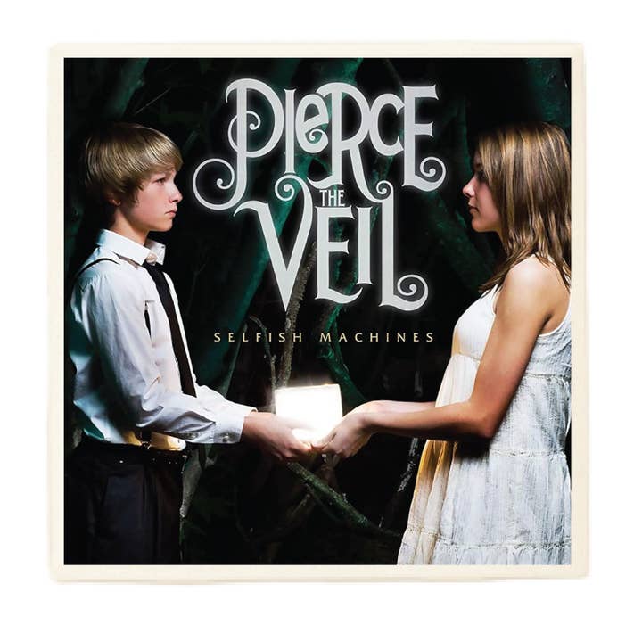 Pierce the Veil Selfish Machines Album Coaster for wholesale by Lucky Mfg. Co.