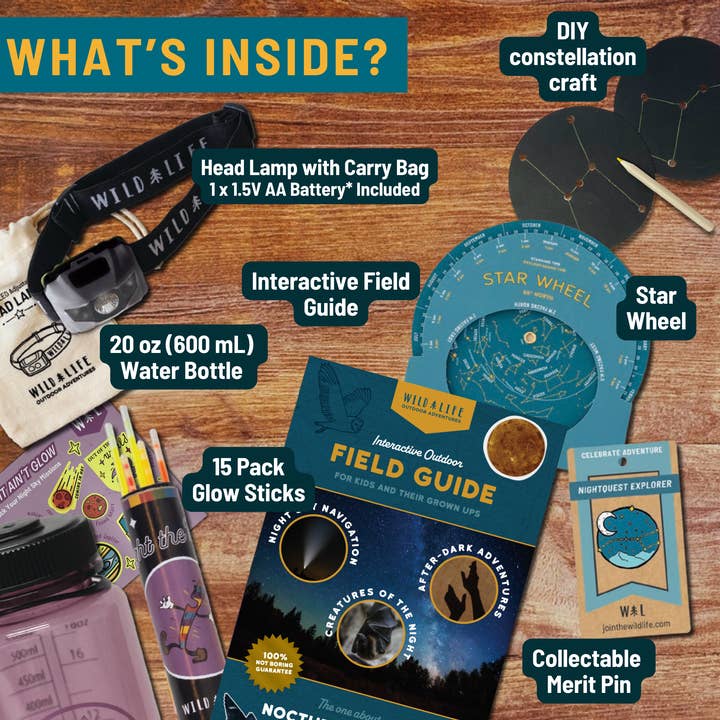 Wild Life Outdoor Adventures - Wholesale Toy Set - Kids - Night Quest Voyager Adventure Kit