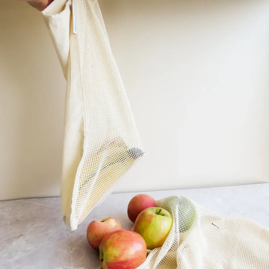 One Small Step Store - Wholesale Grocery/Shopping Bag - Dual Mesh Produce Bags - Set of 22