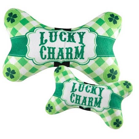 Barker's Bowtique - Wholesale Pet Plush Toy - Dog - HIP DOGGIE ST. PATRICK'S SHAMROCK BONE TOY