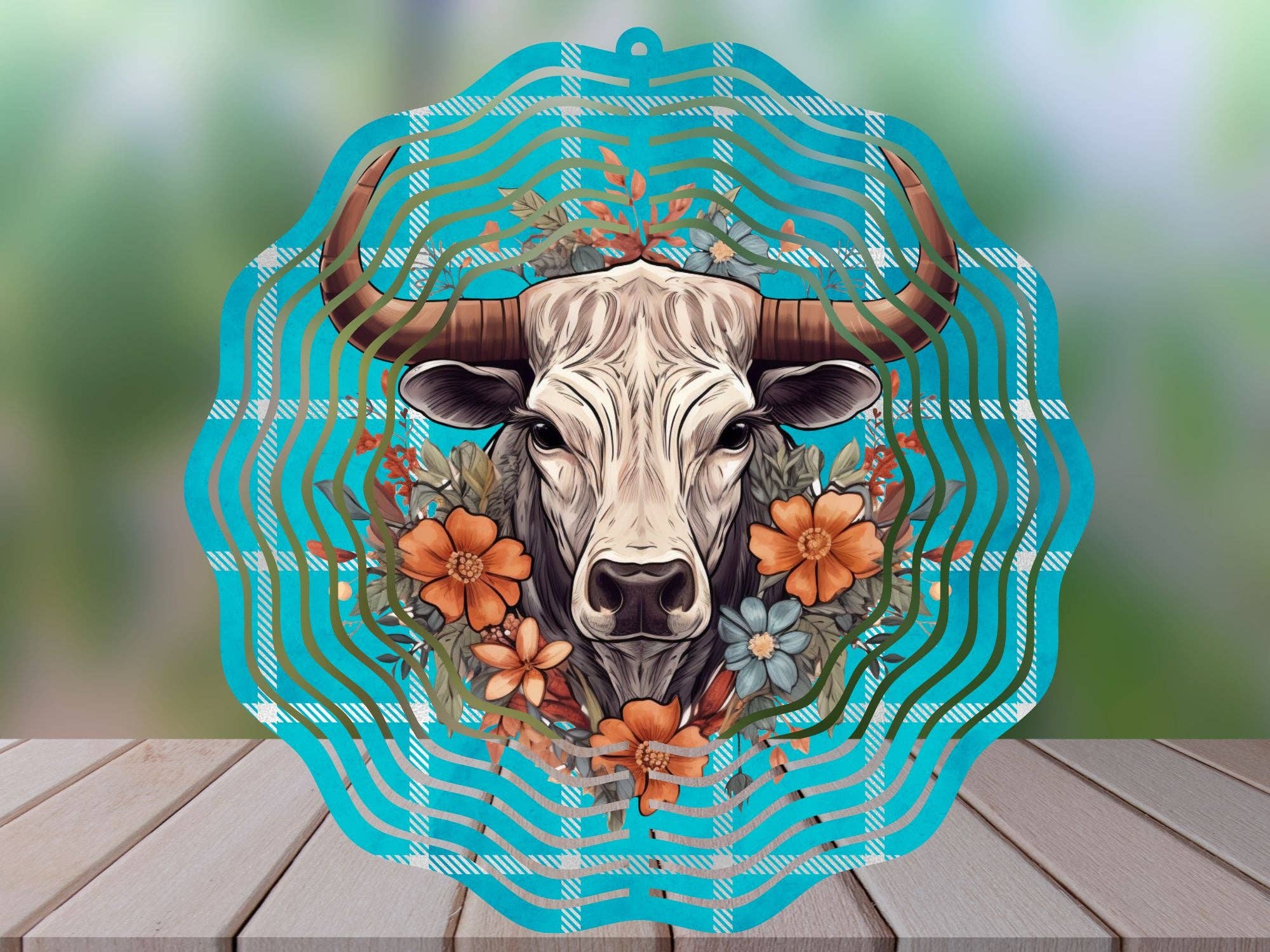 Cedar Hill Country Market - Wholesale Wind Spinner - Garden Western Farm Themed Wind Spinners  - 10 Inch9