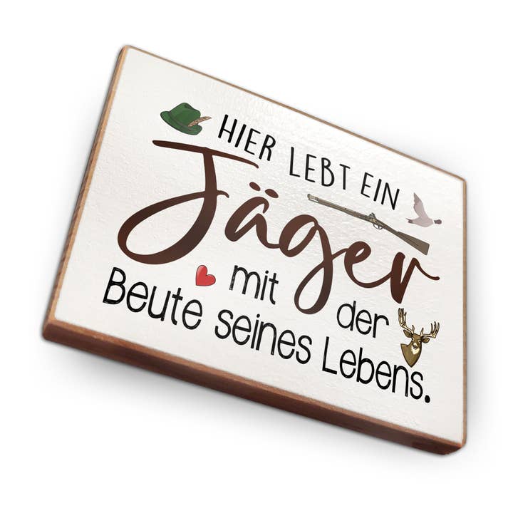 Beech Wood Refrigerator Magnet - Hunter for wholesale by wammi