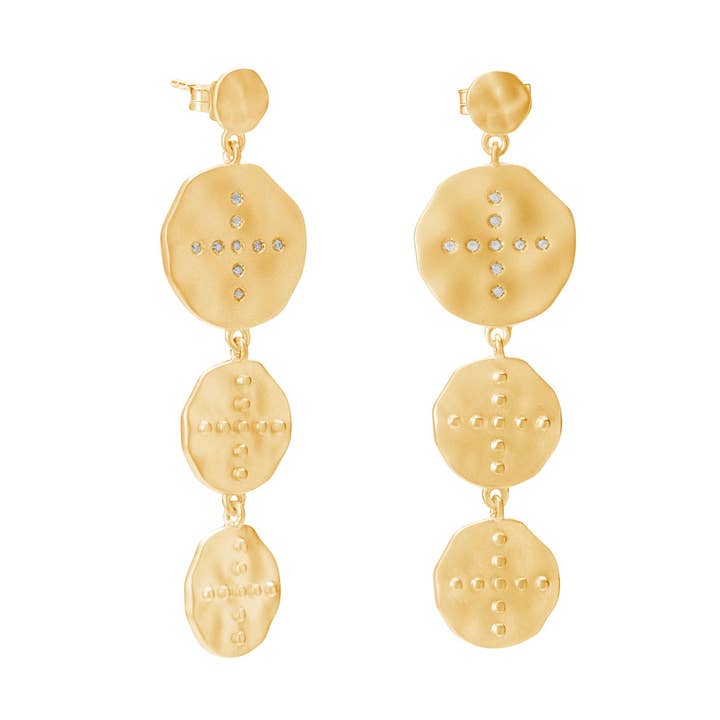 Pendientes colgantes Halcyon para venta al por mayor de Murkani Jewellery