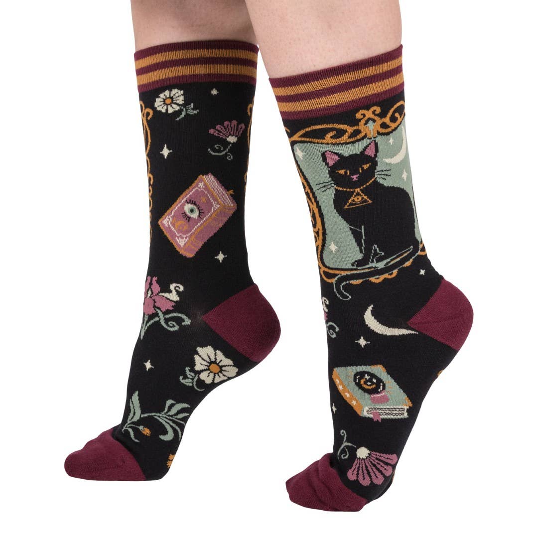 FootClothes LLC - Wholesale Socks - Women's - Duchess Shadowfloof's Mew World Order Crew Socks3
