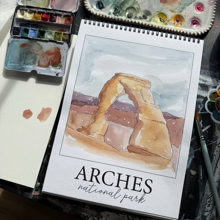 Waypoint Wanders - Wholesale DIY Craft Kit - National Parks Watercolor Workbook