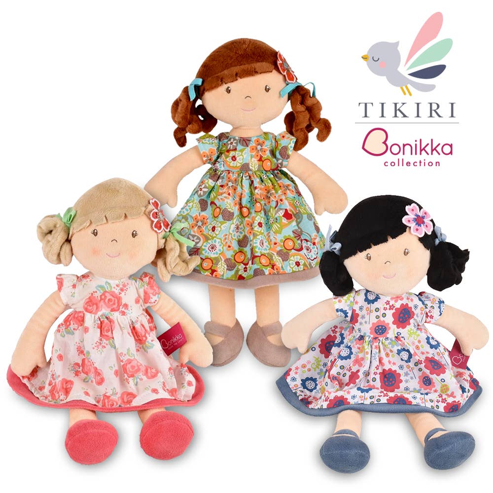 Tikiri Toys LLC - Wholesale Doll - Kids - Summer Brunette Hair with  Orange Floral Dress3