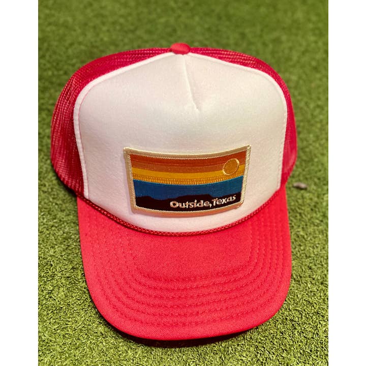 Outside, Texas - Wholesale Trucker Hat - Unisex - OTX Foam Trucker: Horizon Patch36