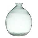 Recycled Glass Transparent Bottle Vase for wholesale by BIDKhome