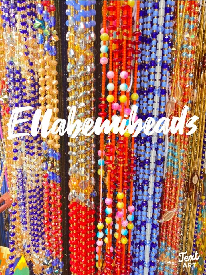 Venta al por mayor de abalorios de cintura africanos/cristales/cristales de tamaño 8 para venta al por mayor de ELLABEMIBEADS