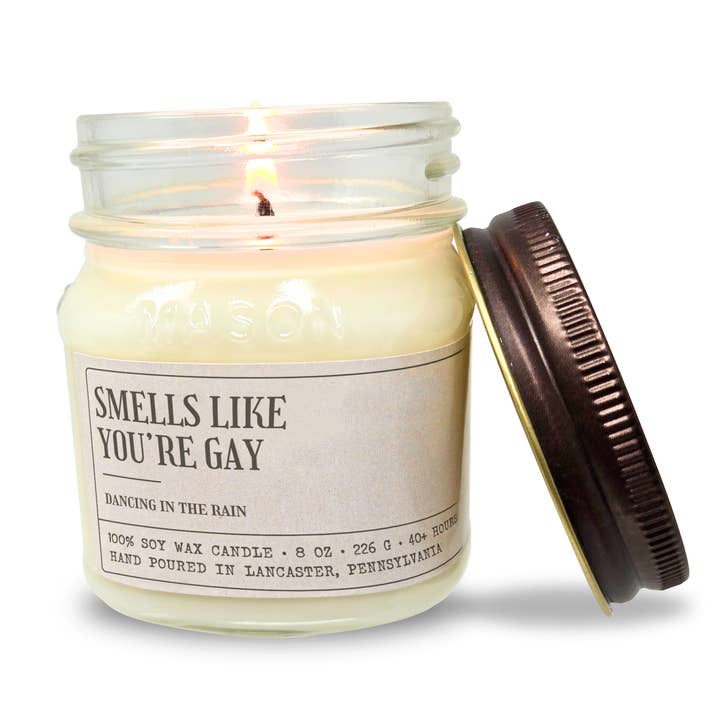 Smells Like You're Gay - Funny Candle 8oz Soy Wax for wholesale by Studio Scents LLC