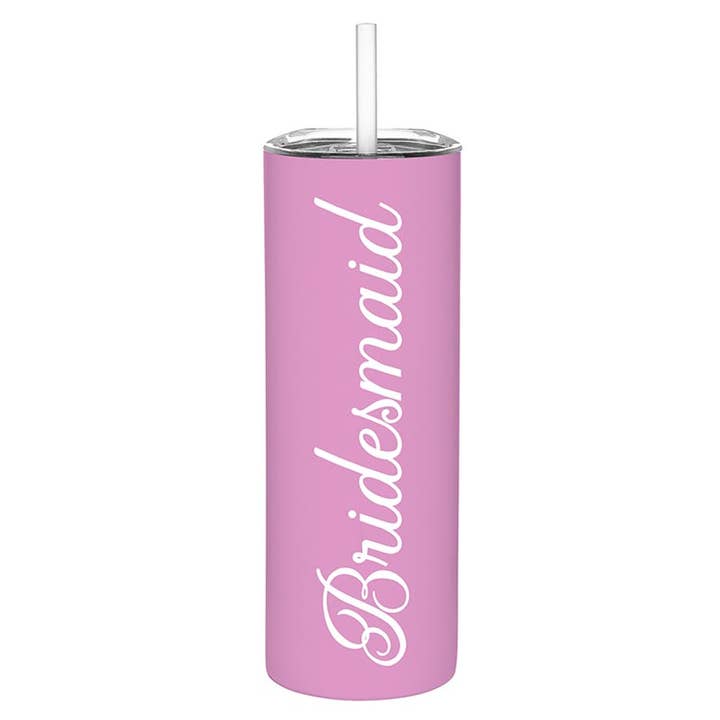 Stainless Steel Skinny Tumbler - Bridesmaid for wholesale by Slant Collections by Creative Brands