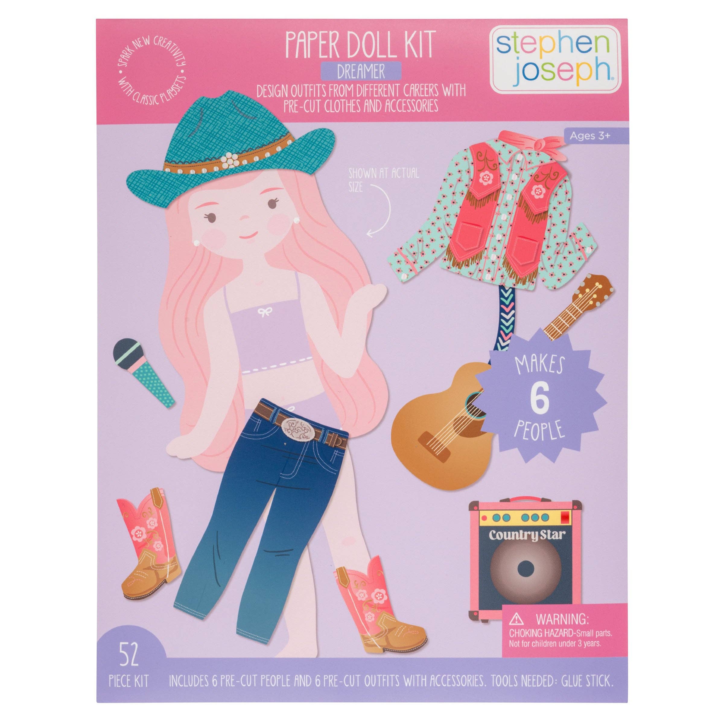 Stephen Joseph Gifts - Wholesale DIY Craft Kit - Kids - Paper Doll Kits2