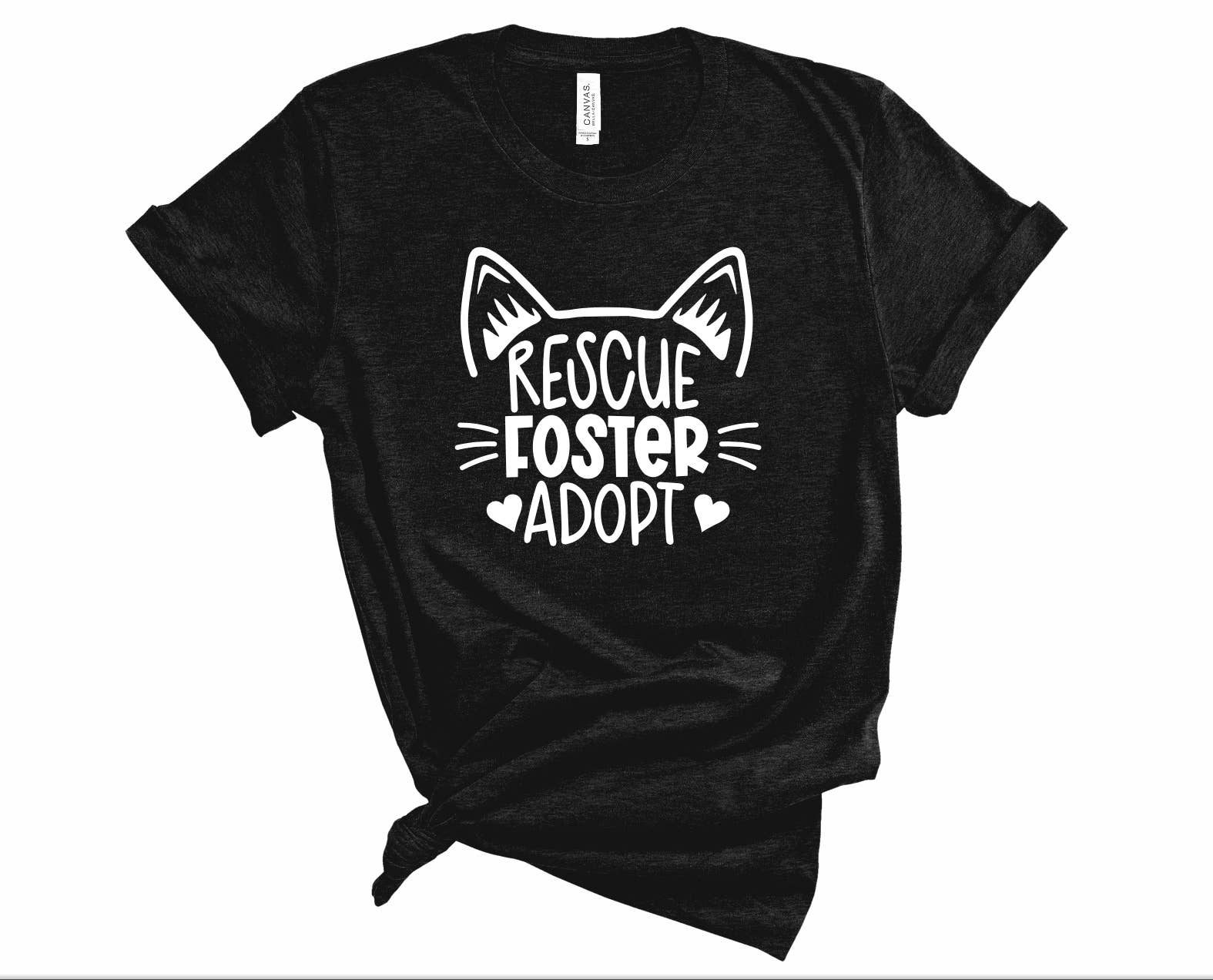 Woofingtons & Company - Wholesale Screen Printed T-Shirt - Women's - Rescue, Foster, Adopt Teeshirt - Pet Lovers Cute T-shirts2