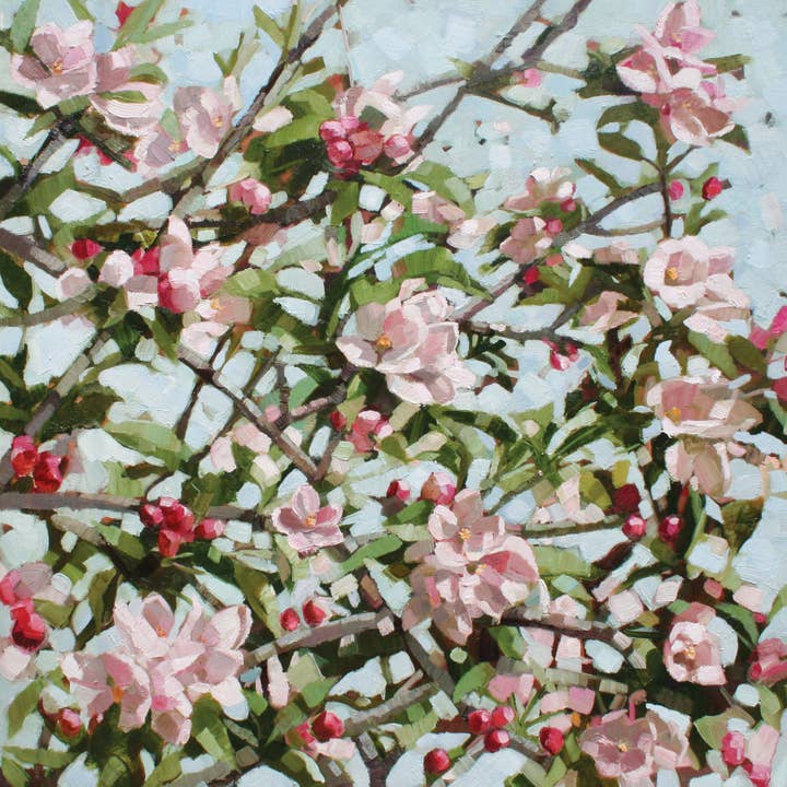 Apple Blossom - 1xNoteCard-pakke for engroshandel hos Dry Red Press