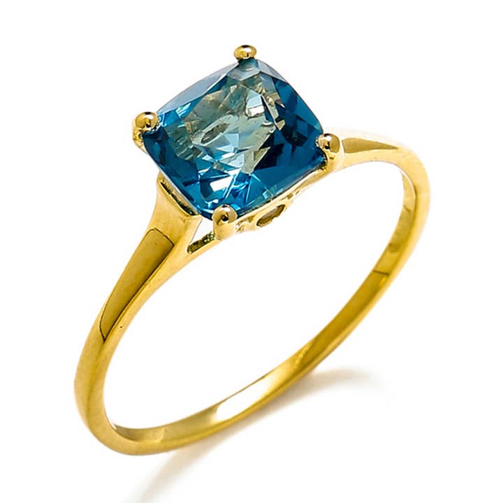 10K Yellow Gold London Blue Topaz Solitaire Ring and other Purchase Wholesale varsel. Free Returns & Net 60 Terms on Faire trending on Faire.