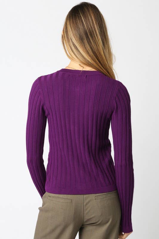 Olivaceous – Top de malha - Mulher por atacado – Top de Malha com Botões Haley24