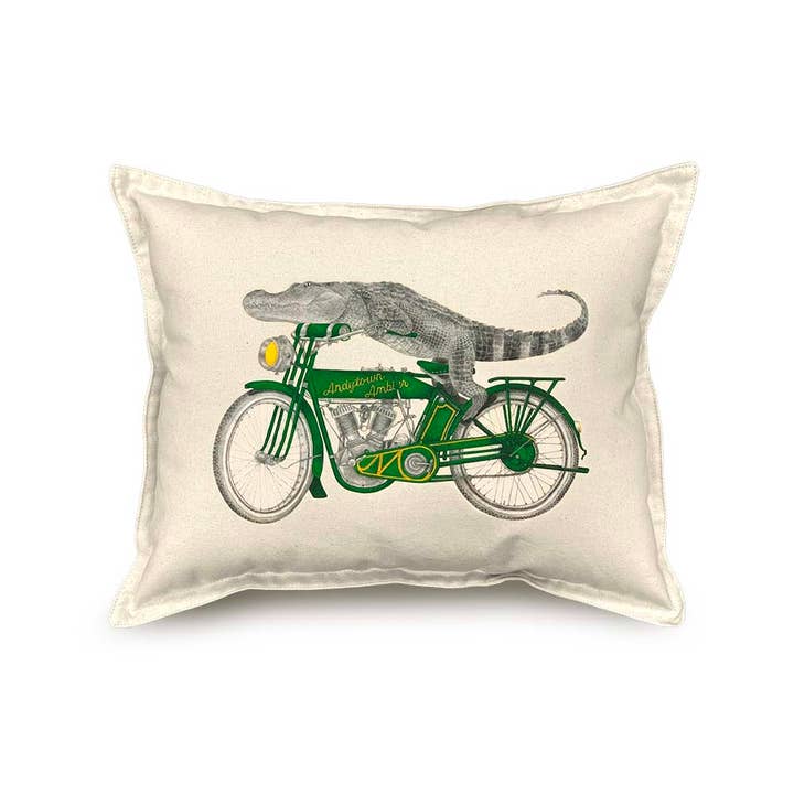 Eric & Christopher - Wholesale Throw/Decorative Pillow - "Charlie Bonaventure" Alligator Pillow