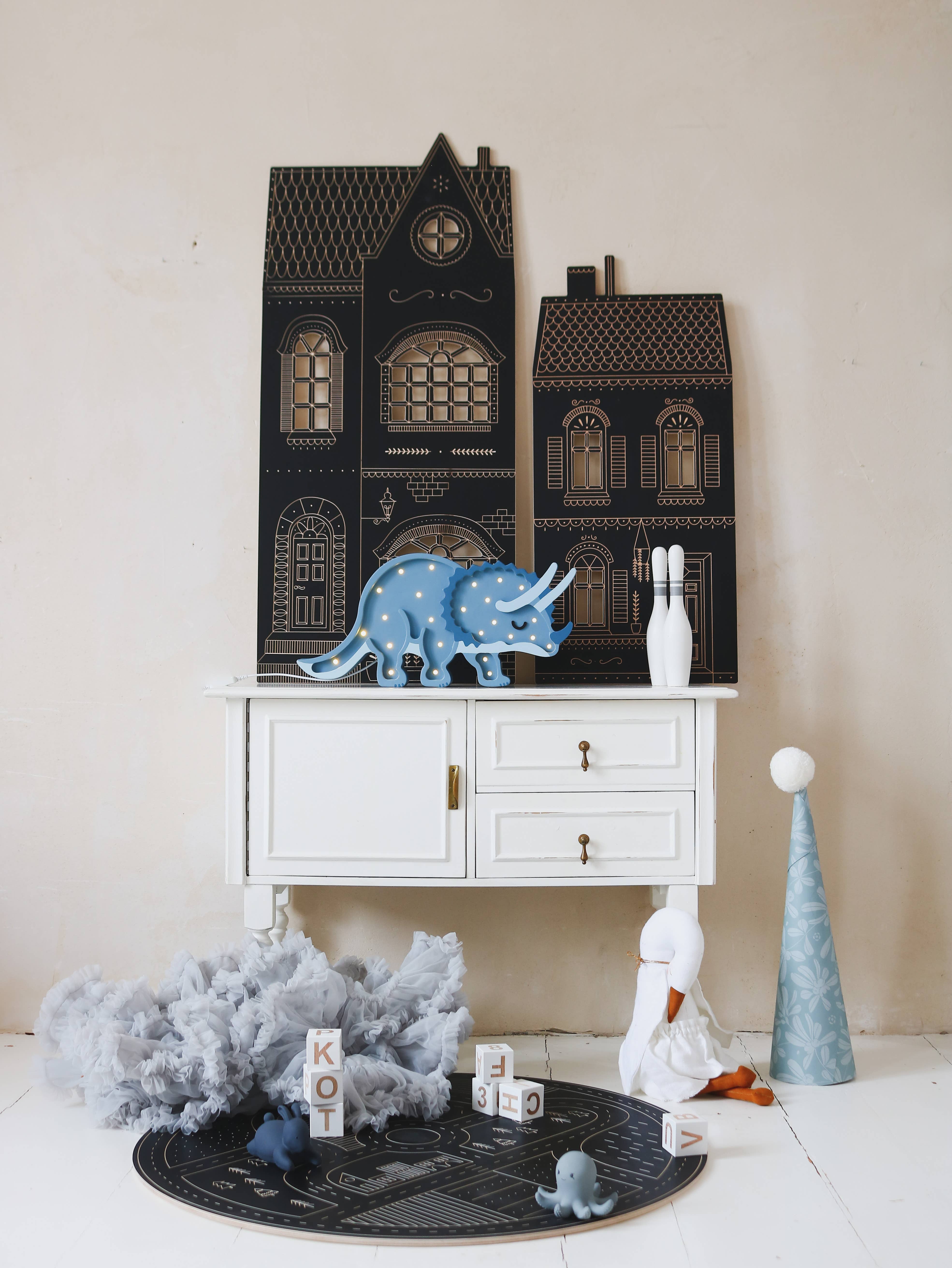 milin - Venta al por mayor Juguete de madera - Niños - Pizarra de carretera, juguete de madera con tiza3