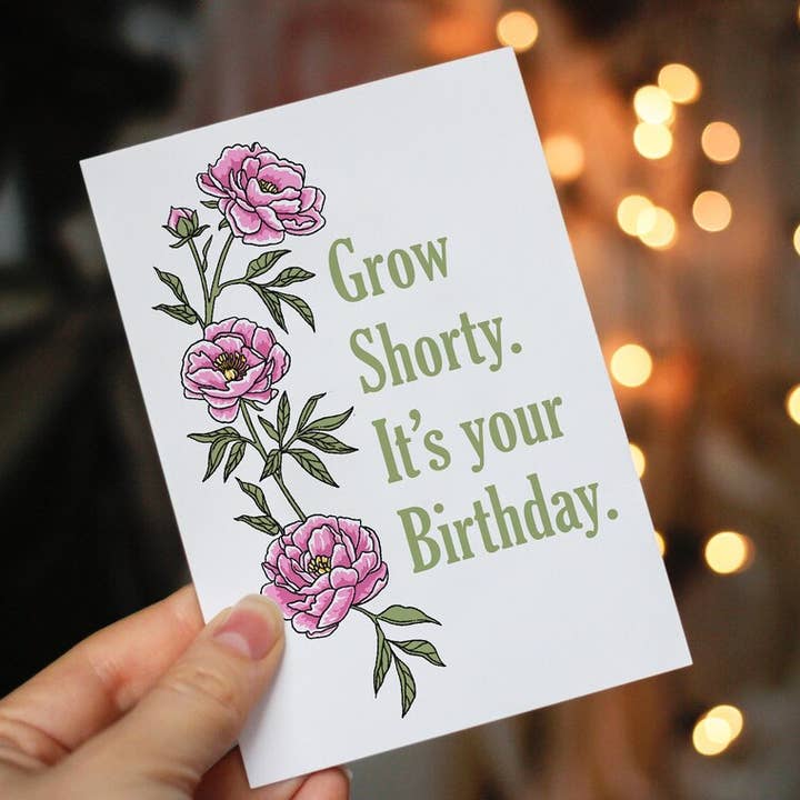 Carte Grow Shorty pour la vente par Cheeky Chooch