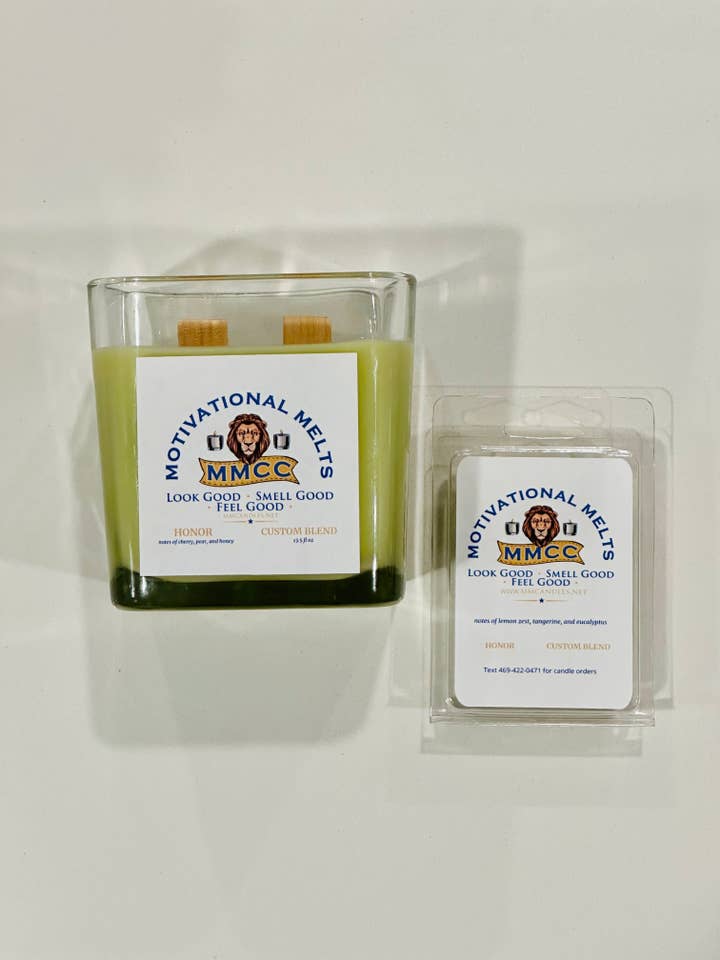 HONOR MELTS for wholesale by Motivational Melts Candle Company