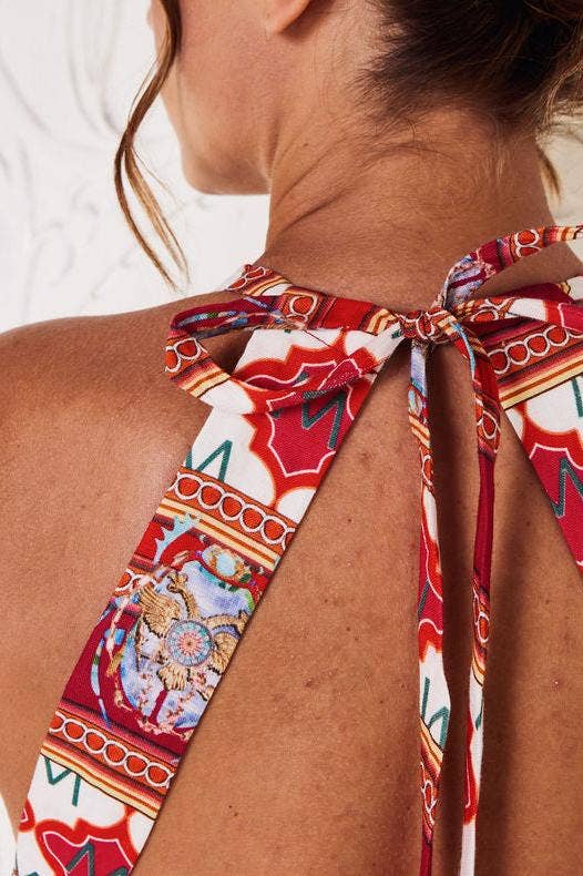 MACKENZIEMODE - Wholesale Jurk - Dames - AMALFI COAST MAXI ~ ROZE PARADIJS12