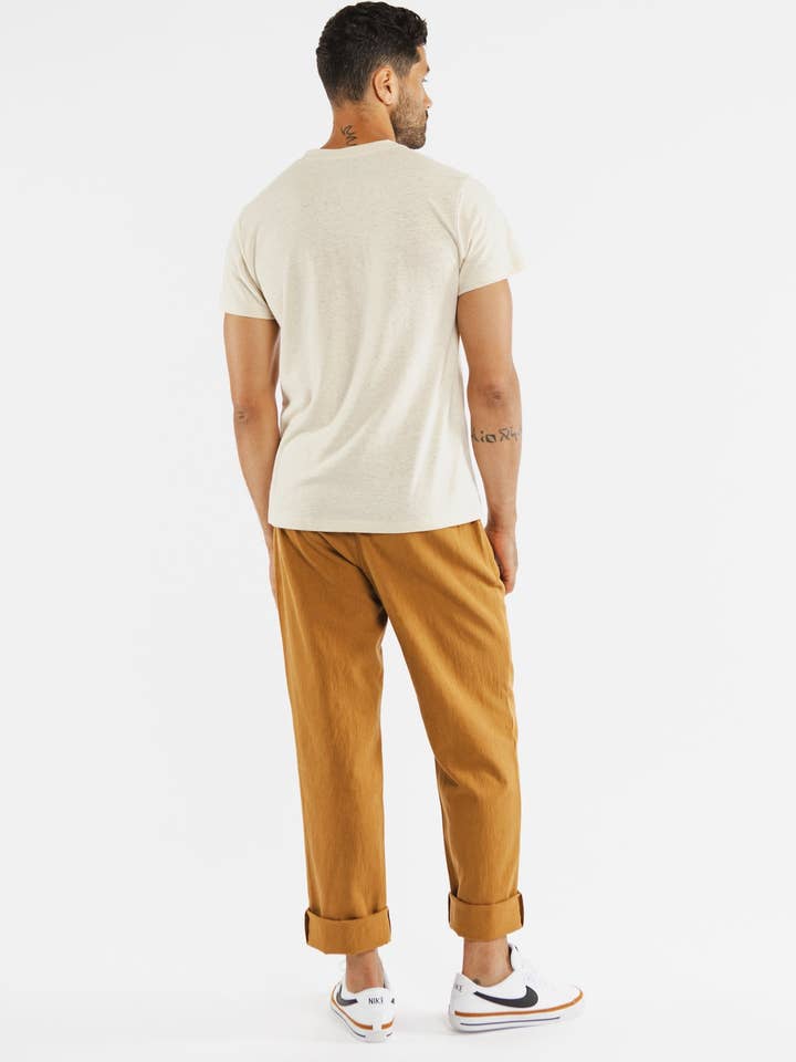 Organic Hemp Pocket Tee / Ivory for wholesale on Faire8