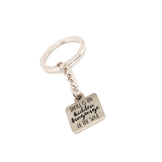 Dance Is The Hidden Language Of The Soul Rose Goldtone Charm Key Chain, Dancer Gift, Love To Dance, Daughter Gift, Dance Team, Dancing for wholesale by JKCE Designs