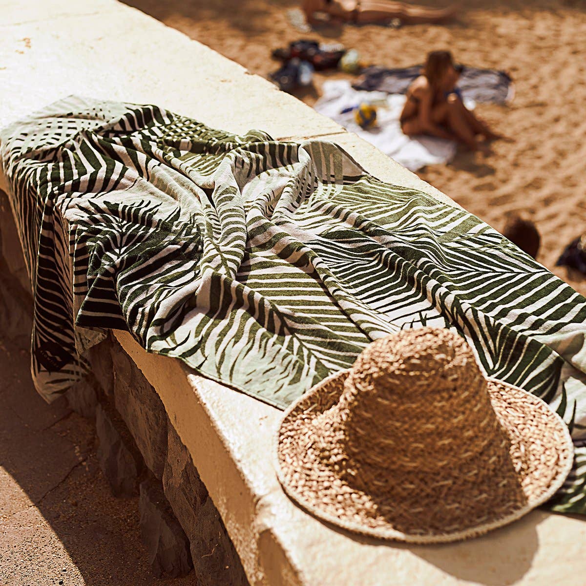 Green Hala Beach Towel for wholesale on Faire5