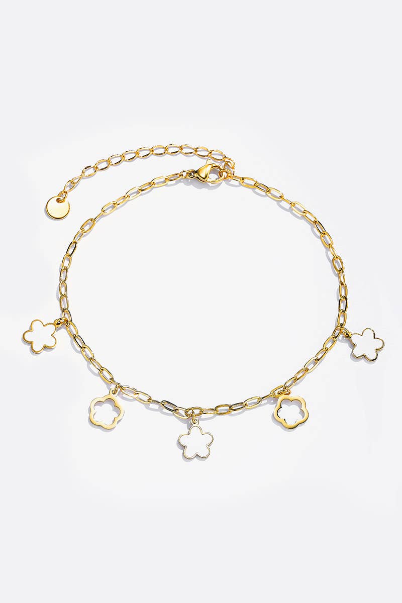 BYREN | ÉLINE L'ATELIER – Pulseira de tornozelo por atacado – Pulseiras de tornozelo em aço inoxidável 624AQ060