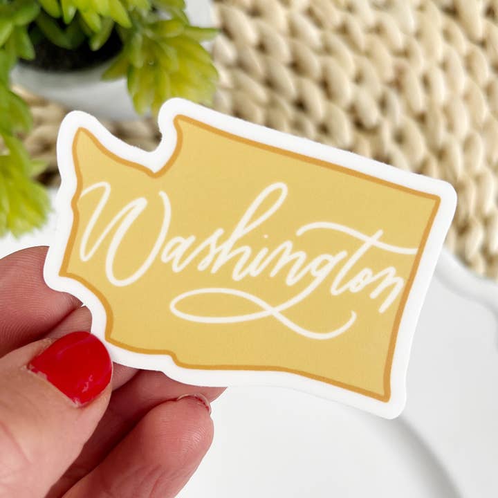 Washington State Sticker | WA-stat | Seattle Sticker for engroshandel hos Prairie Letter Shop
