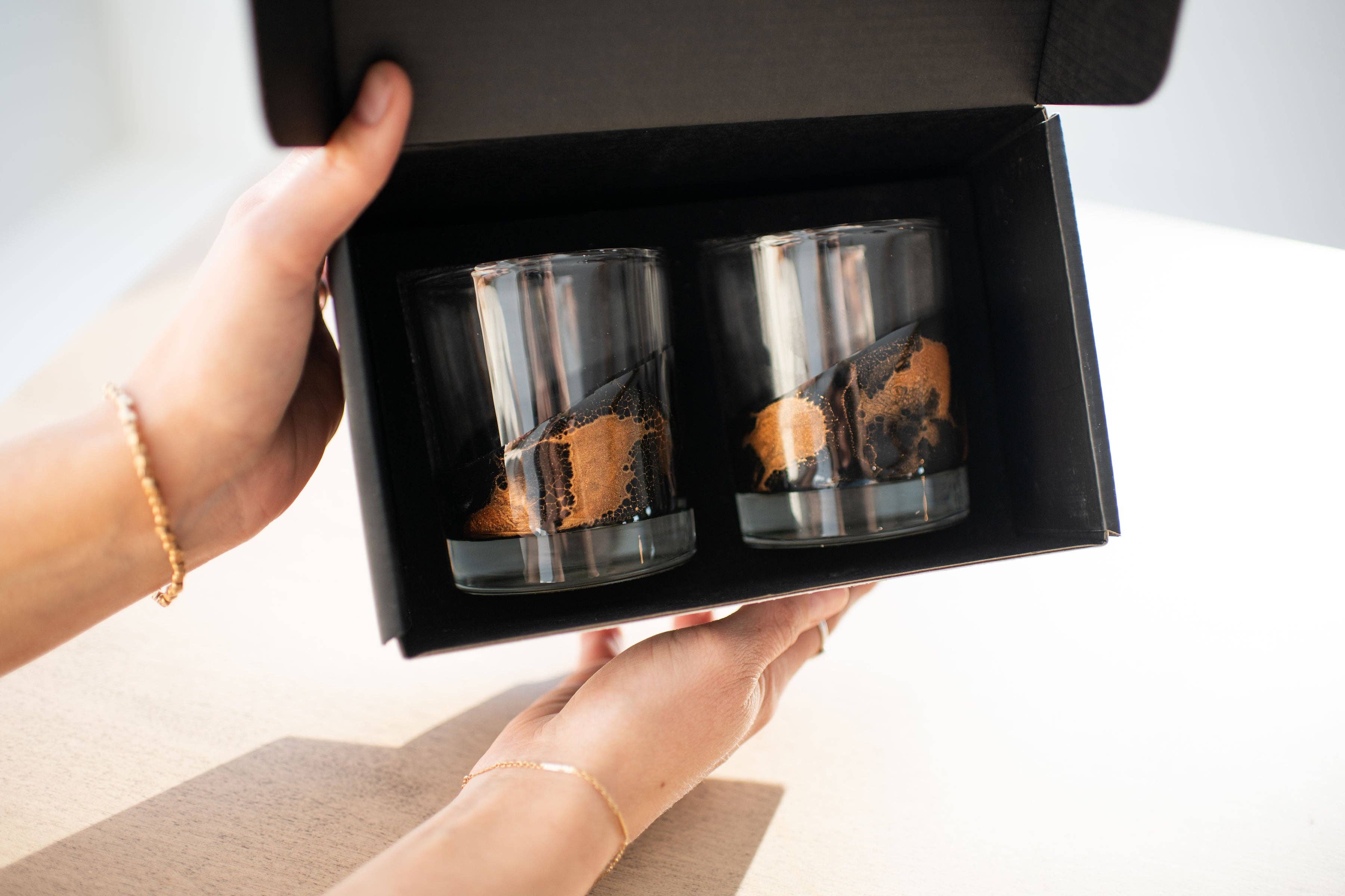 Lynn & Liana Designs - Wholesale Cocktail/Liquor Glass - NEW!!! Resin Coated Old Fashioned Whisky Glasses -NO TARIFFS13