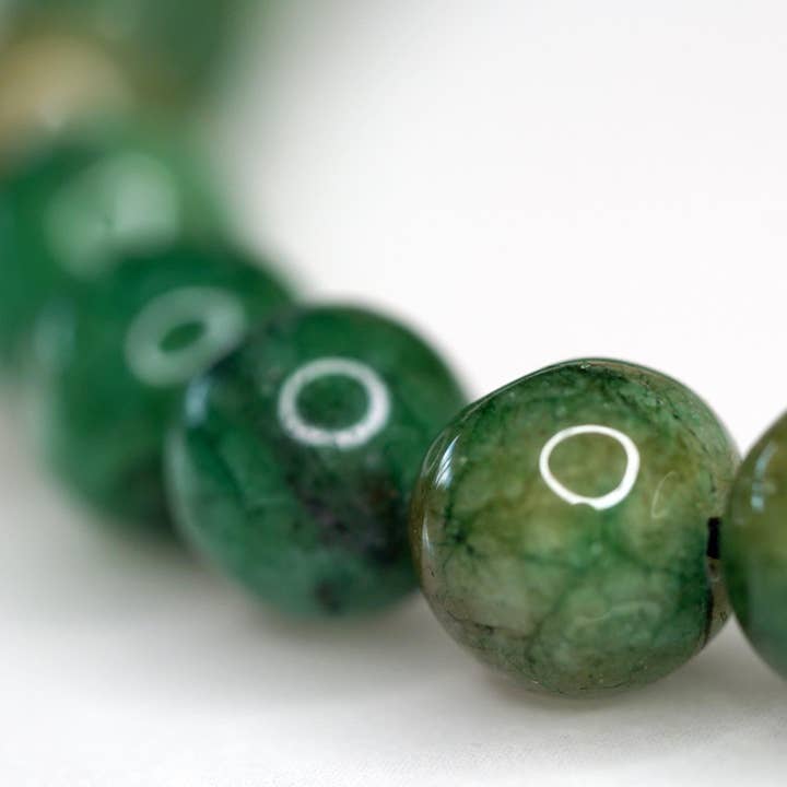 Himalayas Shop - Wholesale Beaded bracelet - Natural Green Emerald3