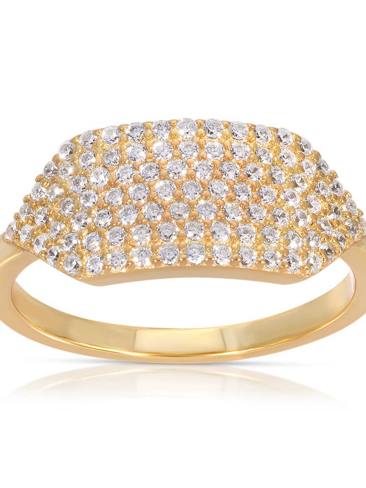 ID RING- 14K GOLD VERMEIL for wholesale by Native Gem