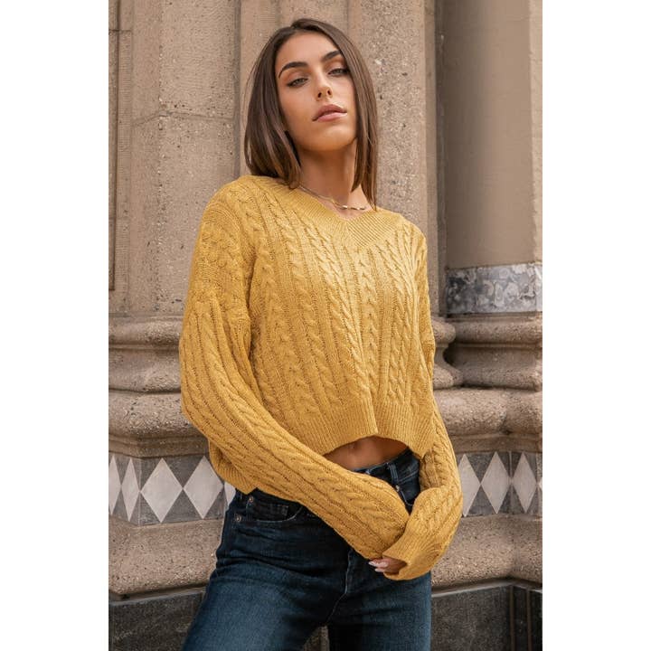 Verte - Wholesale Knit Sweater - Women's - CROPPED SWEATER_78T104714